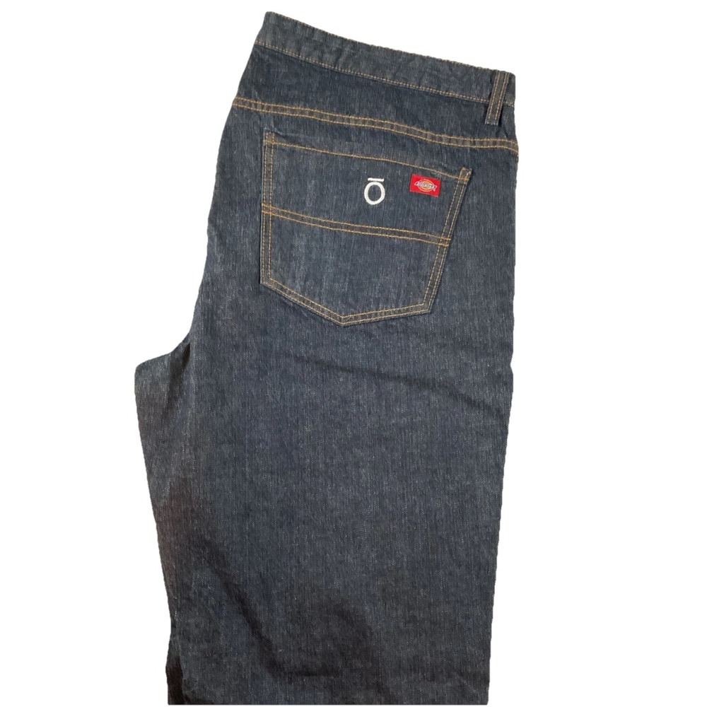 NWT Dickies Women's Relaxed Jeans Sz 20 Regular Wide Leg Dark Wash L91